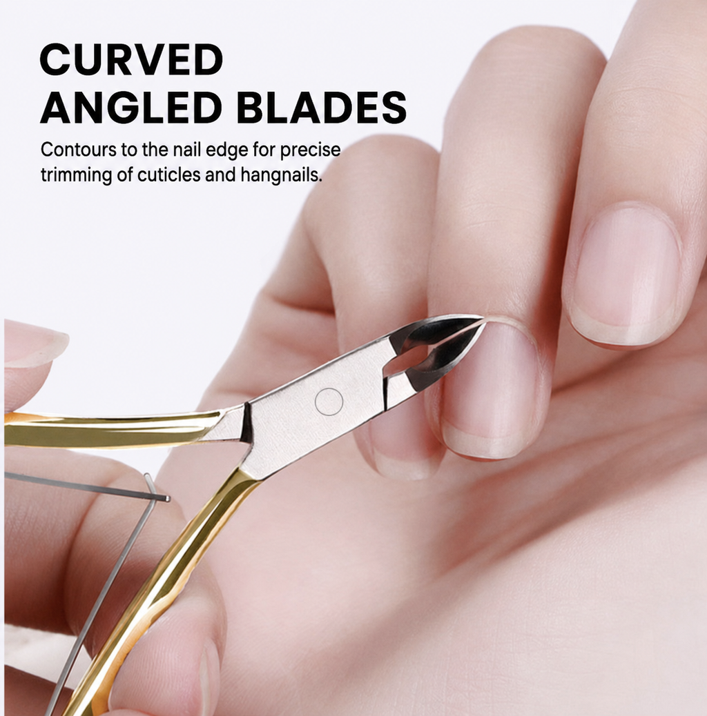 Forged Stainless Steel Cuticle Nipper (Model D-501) – Sharp Tool for Trimming Cuticles, Hangnails, and Calluses (Manicure/Pedicure)