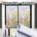 1 Count Window Film Privacy Static Cling, Day and Night Privacy Blocks Prying Eyes, Lets Natural Light In, UV Blocking Heat Control for Home Office