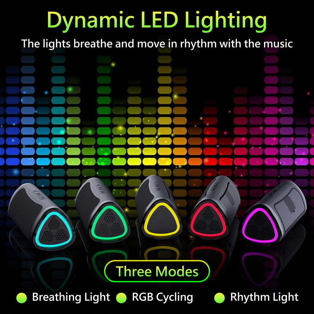 Portable Bluetooth Wireless Stereo Speaker with HD Audio, BT5.3, TWS Pairing, Button Controls, Cable, LED Light, Rechargeable Batteries, Suitable for Home Parties, Outdoor Use, Ideal Electronic Gadget Birthday Gift for Devices