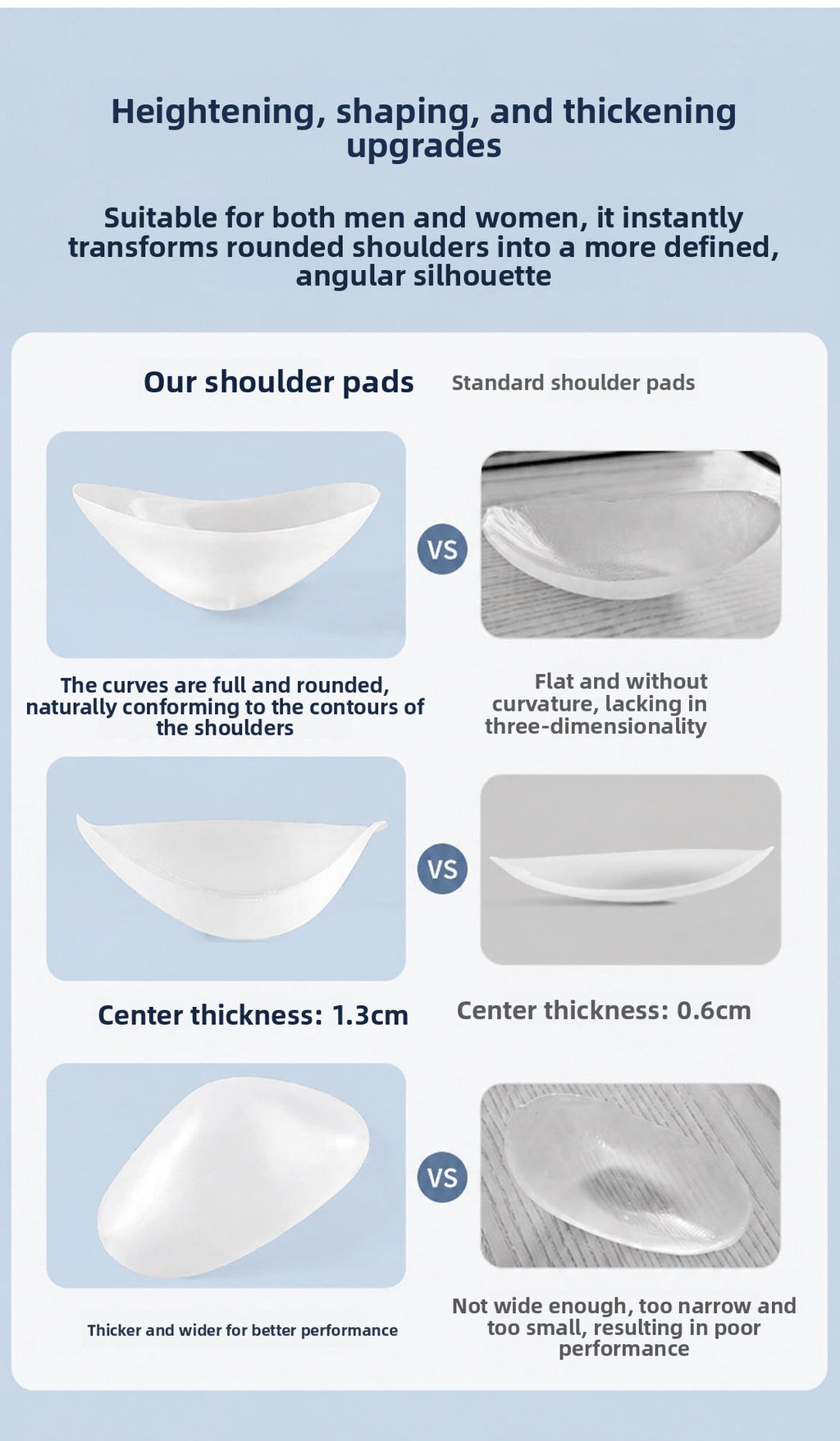 Shoulder pads Cross-border best-selling silicone shoulder pads, right-angle shoulder pads, invisible shoulder pads, extra-large and extra-thick shoulder pads