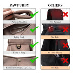 PAWPUBBY Hands-Free Dog & Cat Sling Carrier - New Puppy Essentials, Vet Approved, Adjustable Padded Shoulder, Breathable Eco-Fiber Fabric, Portable Buckle-Snap-Safety Rope Hook-and-Loop, Secure Fit for Under 15lbs Small-Medium Animals, Travel Use
