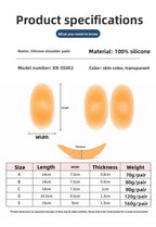 Shoulder pads Cross-border best-selling silicone shoulder pads, right-angle shoulder pads, invisible shoulder pads, extra-large and extra-thick shoulder pads
