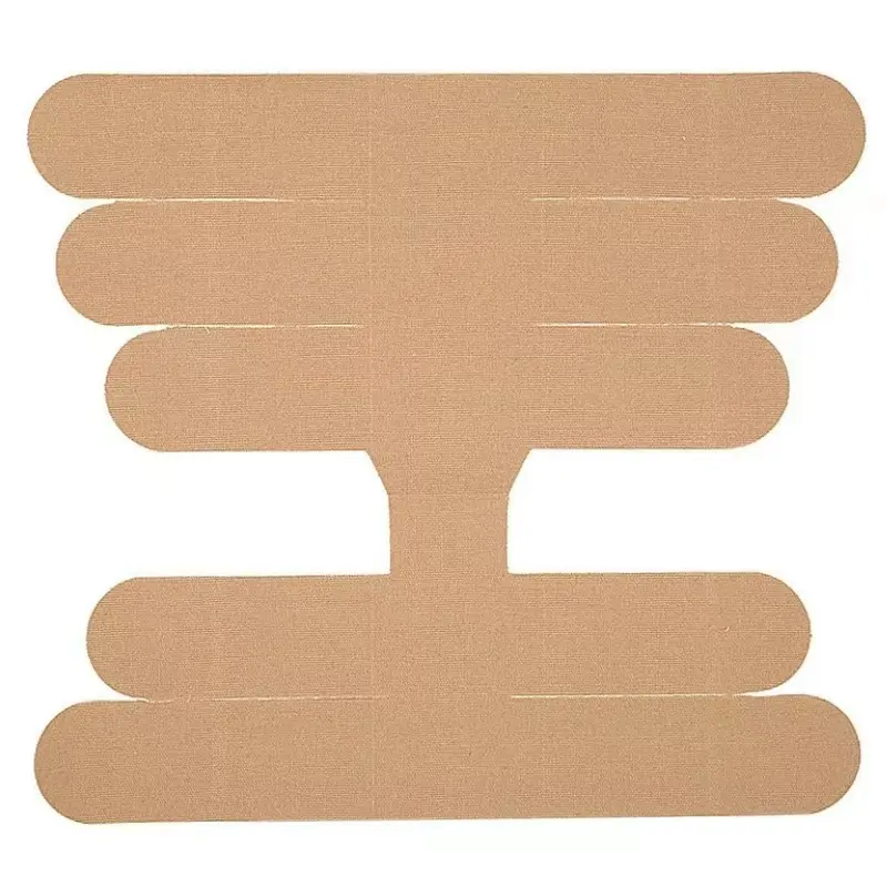 Lot de 10 bandes de kinésiologie de sport prédécoupées en coton respirant - Bande musculaire athlétique élastique, taille unique, pour jeunes, stabilisation de la cheville, basket-ball, soutien des cuisses et des mollets