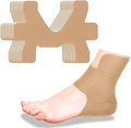 10 Pcs Precut Kinesiology Tape for Ankle Cotton Breathable Elastic Athletic Tape Pain Relief Minimize Ankle Sprain Provides Support and Stability for Ligament and Muscle Marathon Use(Beige), Sports Protection, Orthopedic Support Protective Gear sohochic,,