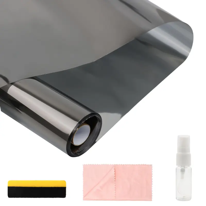 1 Count Window Film Privacy Static Cling, Day and Night Privacy Blocks Prying Eyes, Lets Natural Light In, UV Blocking Heat Control for Home Office