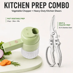 4-In-1 Handheld Electric Food Chopper, Mini Portable Food Processor for Vegetable Garlic Salad Compact Kitchen Gadget