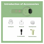 4-In-1 Handheld Electric Food Chopper, Mini Portable Food Processor for Vegetable Garlic Salad Compact Kitchen Gadget