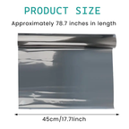1 Count Window Film Privacy Static Cling, Day and Night Privacy Blocks Prying Eyes, Lets Natural Light In, UV Blocking Heat Control for Home Office