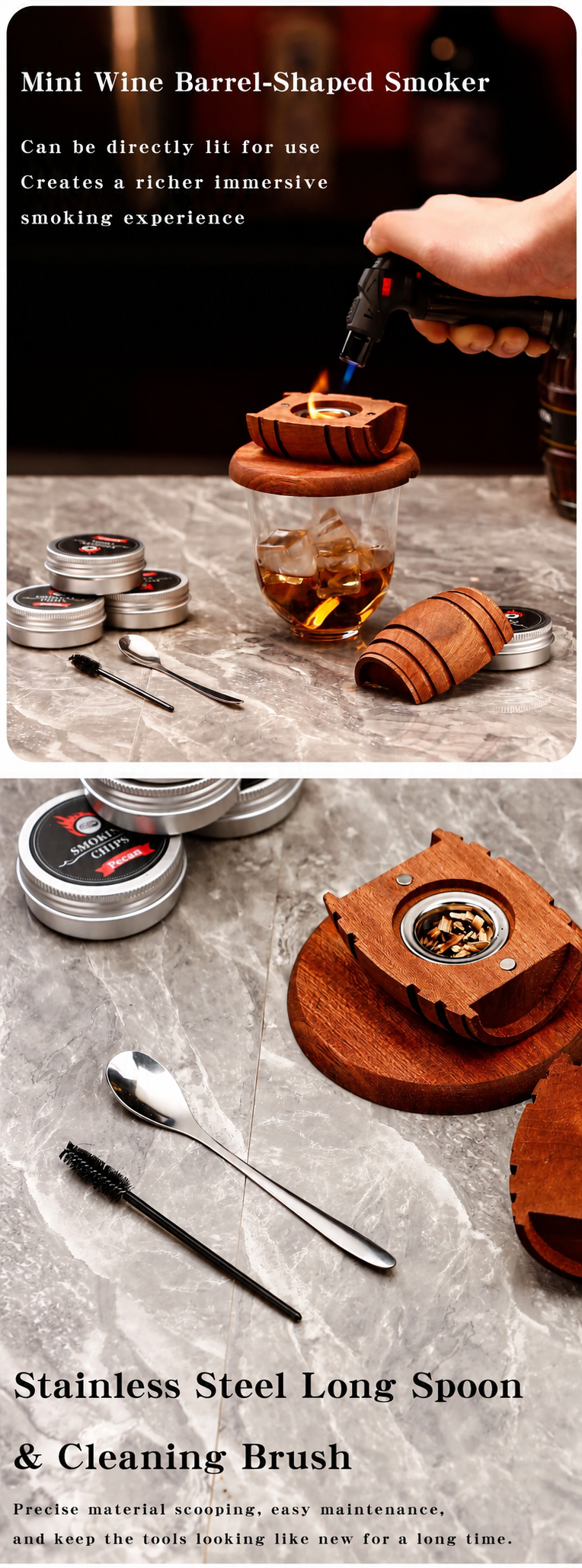 Cocktail Smoker Kit with Wood Chips